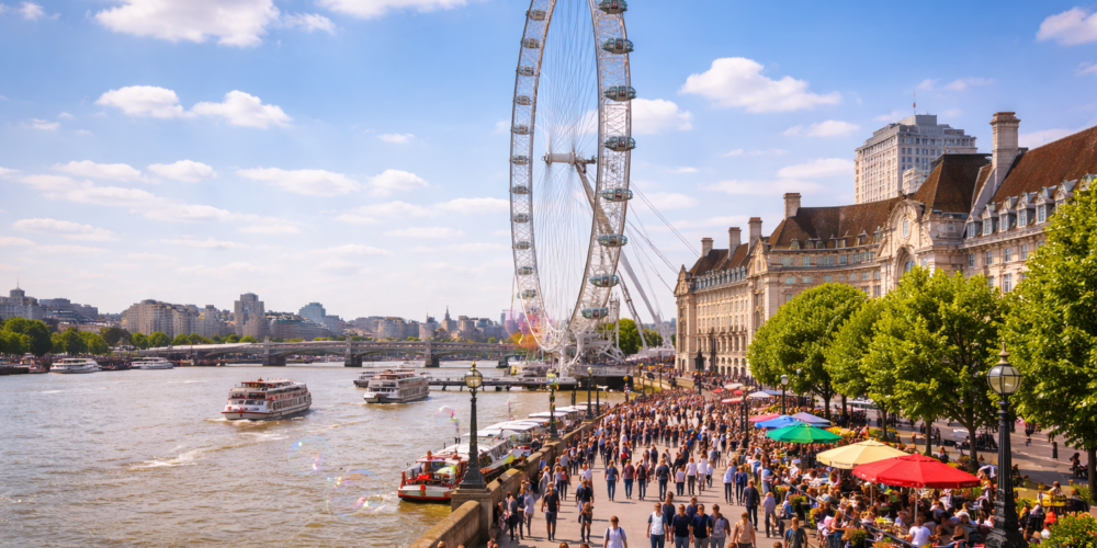 London Eye and South bank - London Sightseeing Tour