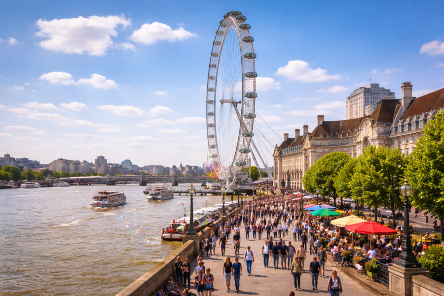 London Eye and South bank - London Sightseeing Tour