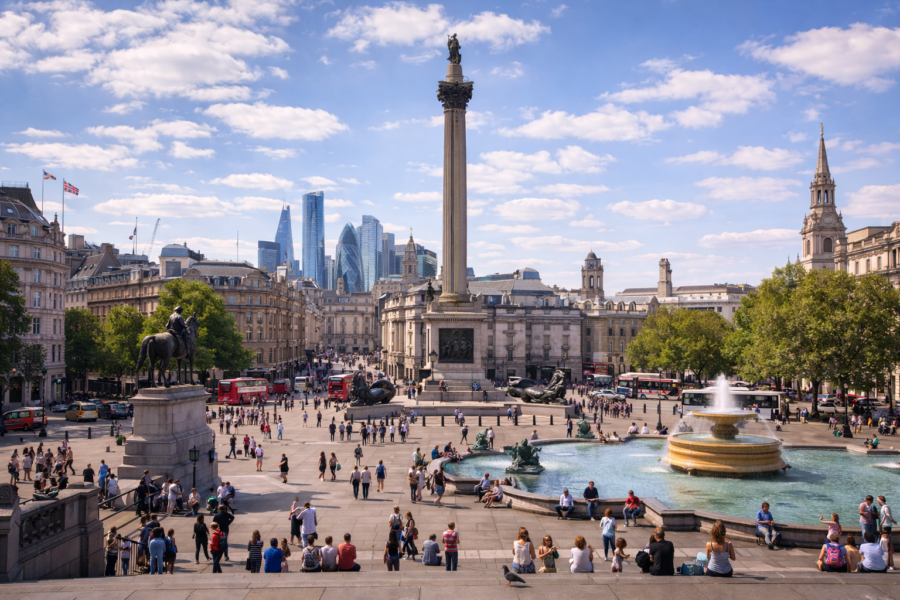 The City & Trafalgar Square - The London Sightseeing Tour